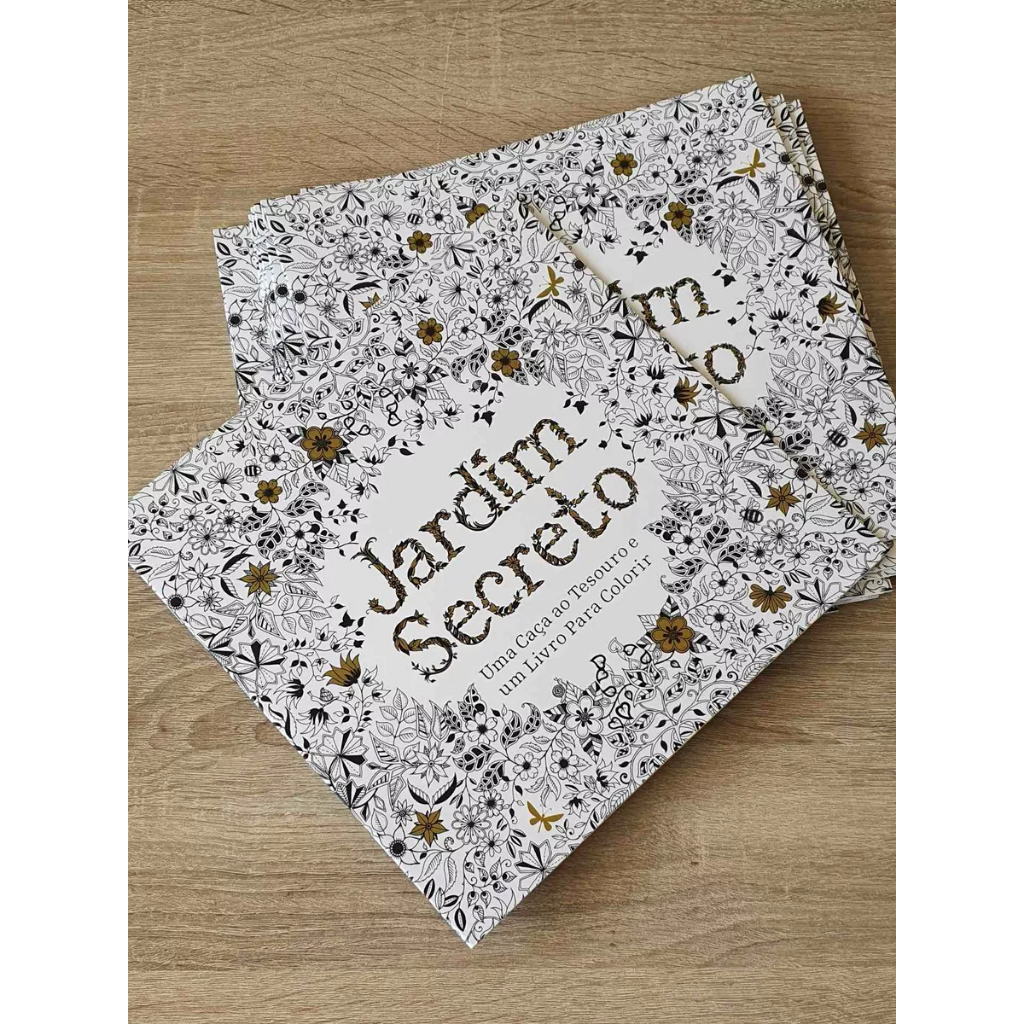 Livro de colorir Jardim Secreto - Antiestresse com 16 Paginas