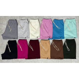 kit 10 Shorts Feminino pecas no moletom básico para seus dia-a-dia Super Confortável e Versátil