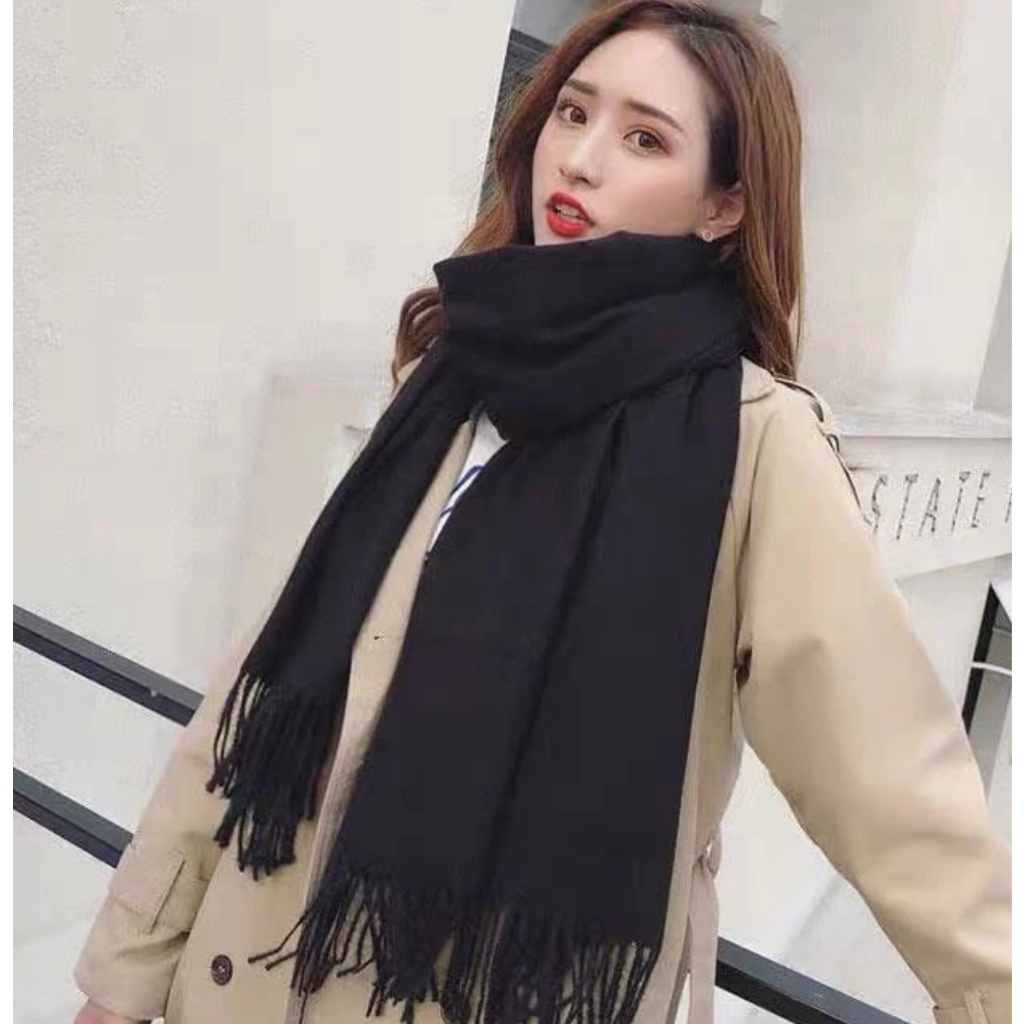 Cachecol Inverno Lenço Pashmina Xale Echarpe Feminino GROSSO E FINO ...