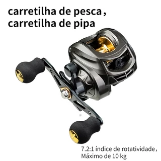 Carretilha De Pesc Com AK2000 Pitching 7.2:1 Alta 70kg Max Molinete De Pesca Carretilha Pesca