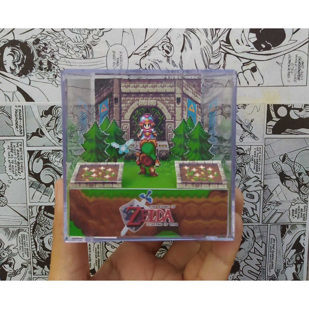 Cubo diorama The legend of zelda ocarina of time Pixel art