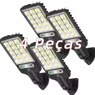 180W Mini Luminária Solar Poste Rua Refletor 180 Cob Com sensor de movimento