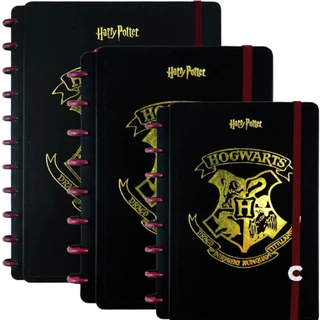 CADERNO INTELIGENTE HARRY POTTER A4 MÉDIO A5 CADERNO DE DISCOS 80 FOLHAS REMOVÍVEIS