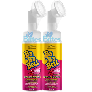KIT 2 MOUSSE MICELAR BABABELL TUTTI FRUTTI BELL CORPUS COSMÉTICOS LIMPEZA FACIAL PELE HIDRATA ROSTO