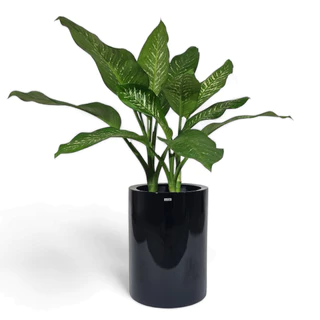 Vaso em Fibra de Vidro - 50cm - Cristal - P