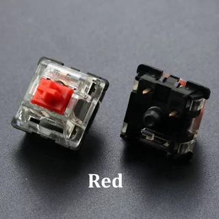BSUN Kit Com 10 Switchs Com 2 Pinos Vermelho Para Reposição Teclado Mecânico