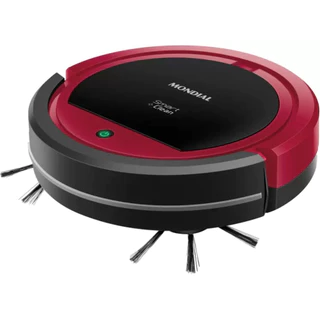 Aspirador De Pó Robô Inteligente Smart Clean Mondial MOP RB-07 Vermelho