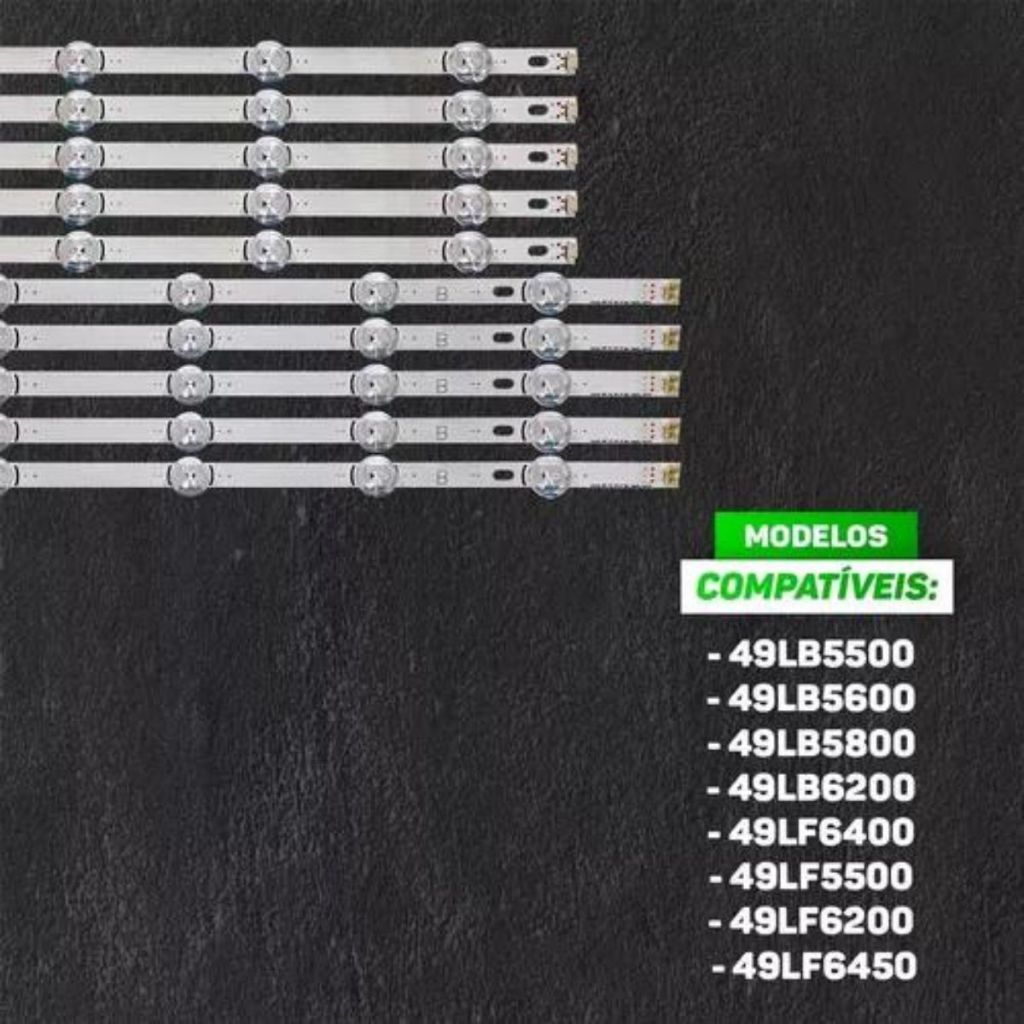 LOTOAK Bande LED Compatible For LG 49LB5500 49LB6200 49LB550V