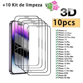 Kit 10 Película De Vidro Temperado 9H Para iPhone X Xs Xr 11 Pro Max 12 13 14 15 Pro Max