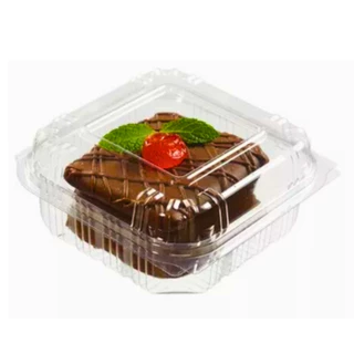 Embalagem Quadrado Doce Salgado 300ML Tampa Articulada PF641 - 300 Unidades