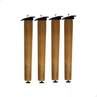 Conjunto 4 Pés Palitos De 20Cm Retro Para Móveis E Chapinha