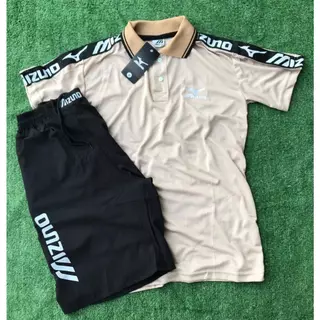 Kit Conjunto Miz no Sport kit Dry Fit Sport linha Premium Bermuda Elastano + Camisa gola polo