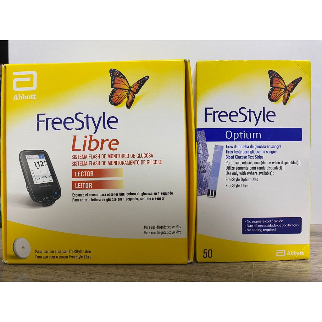 Leitor FreeStyle Libre Monitor + 50 tiras Freestyle Optium | Shopee Brasil