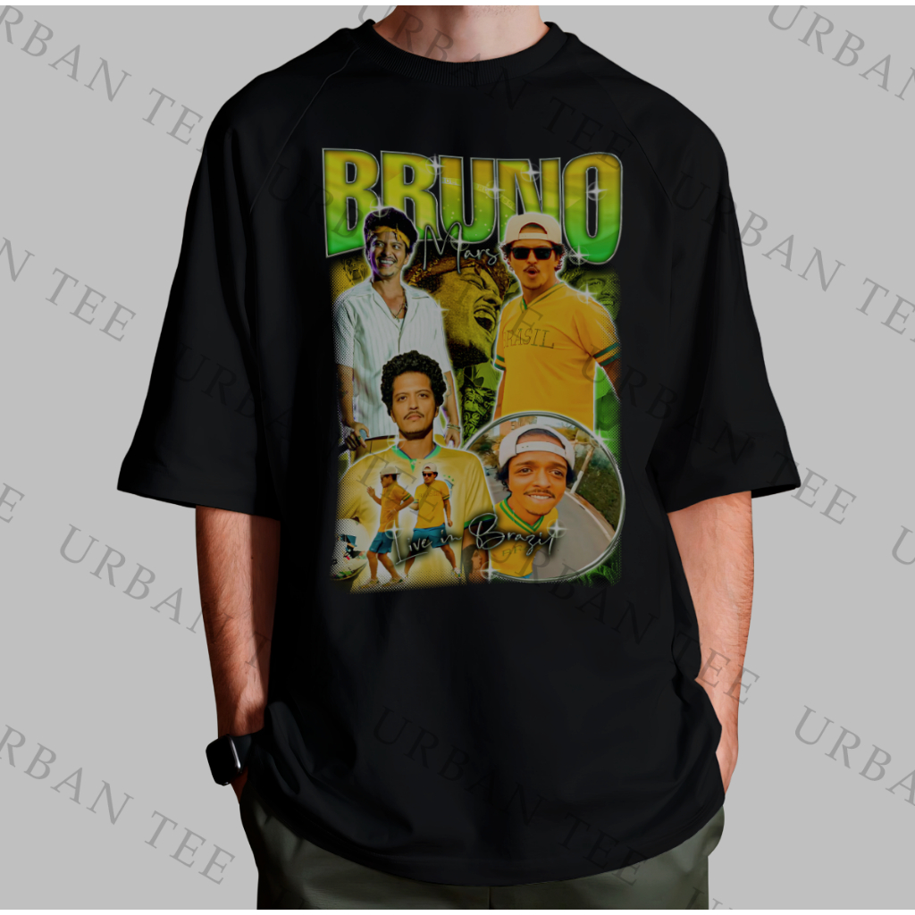 Camiseta OVERSIZED Live In Brazil Graphic Tee World Tour Unissex