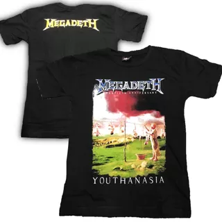 Camiseta Megadeth Banda de Rock Youthanasia