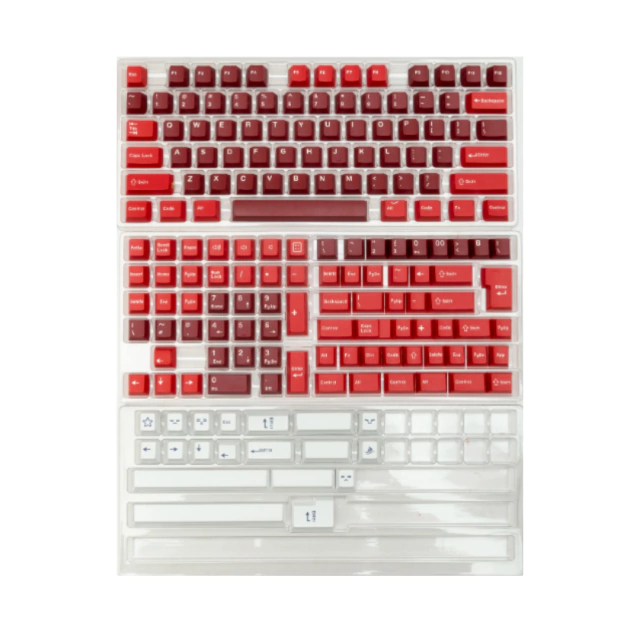 Kit de Keycaps Vermelha RED, Cherry, PBT, ANSI, 108 Teclas