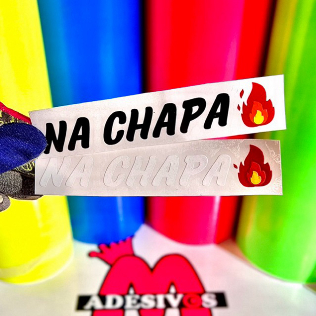 Adesivo | Na chapa | 13,5x3cm | Shopee Brasil