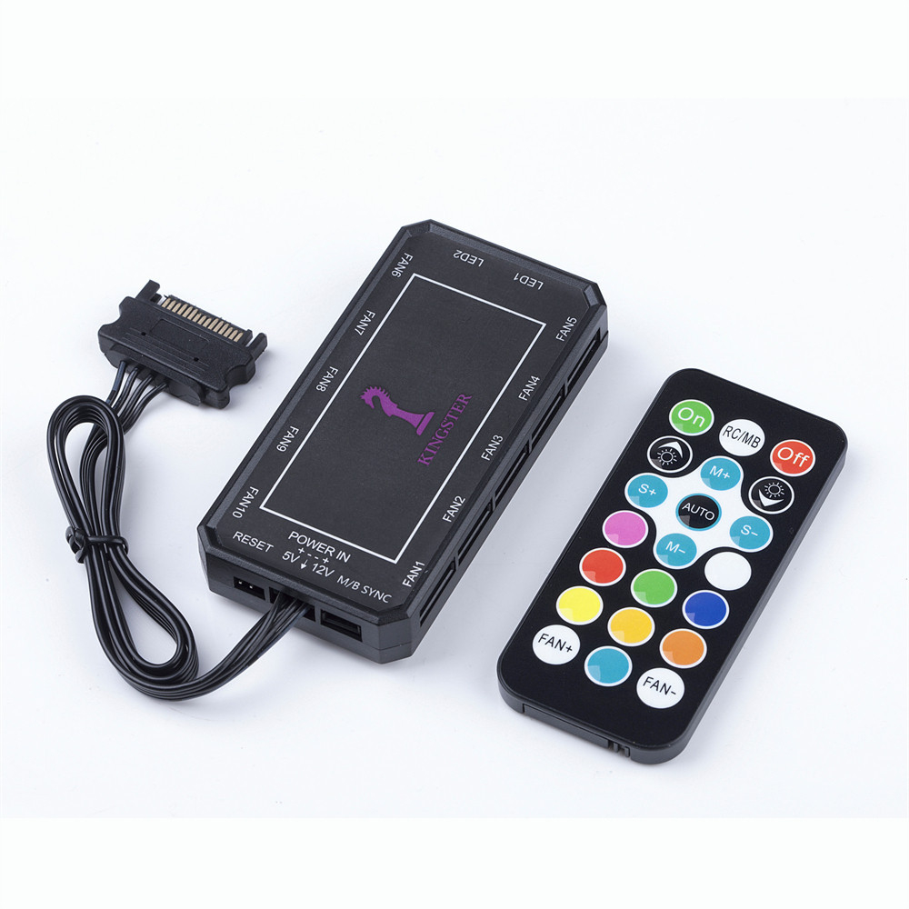 Controladora De Fans RGB/ARGB Com Controle Ate 10 Fans | Shopee Brasil