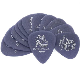 Kit Com 06 Palhetas Dunlop Gator Grip Azul 0.96mm
