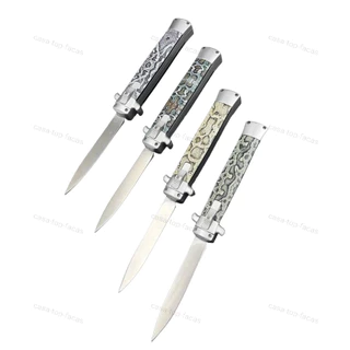 Canivete Automático Stiletto Italiano Naja + Bainha CJ-36