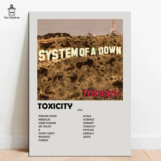Placas Quadros Decorativos System Of A Down em MDF 28x20cm