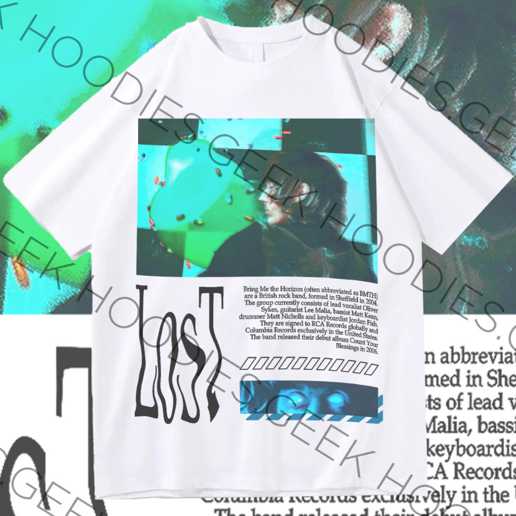 Camiseta Basica Algodao Bring Me The Horizon Lost Graphic Rock n
