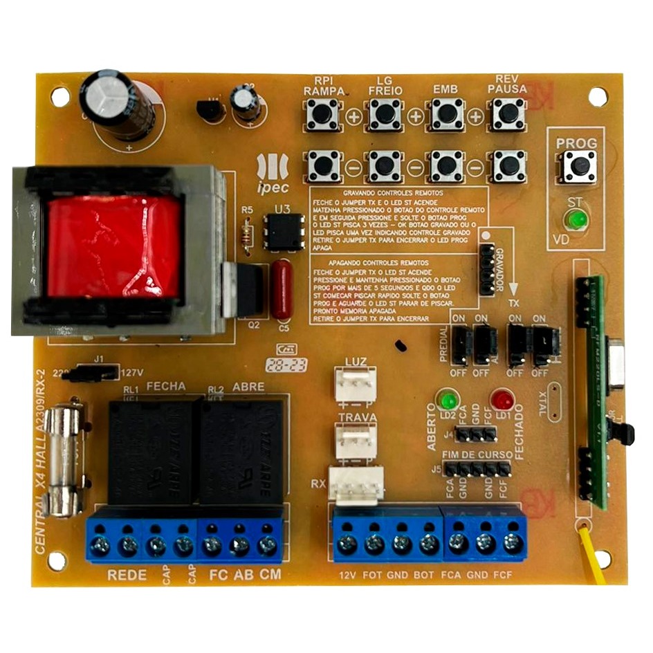 Placa Central Motor Rossi Dz3 Dz4 Nano Sensor Hall Reed Switch