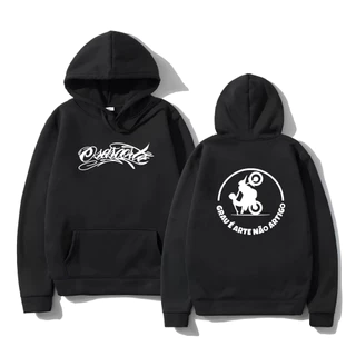 Moletom Moto Empinando Cabo Osascorte Grau é Arte Favela Blusa de Frio