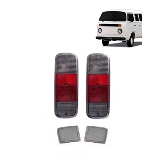 Kit Par Lente Lanterna Traseira Fumê e Par Lente Pisca Seta Fumê Kombi 76 78 79 80 em Diante em Oferta na Shopee