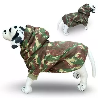 Roupa para Cachorro Gatos Moletom Pet Camuflado Raças Pequena Média Grande Golden Pitbull Rottweiler