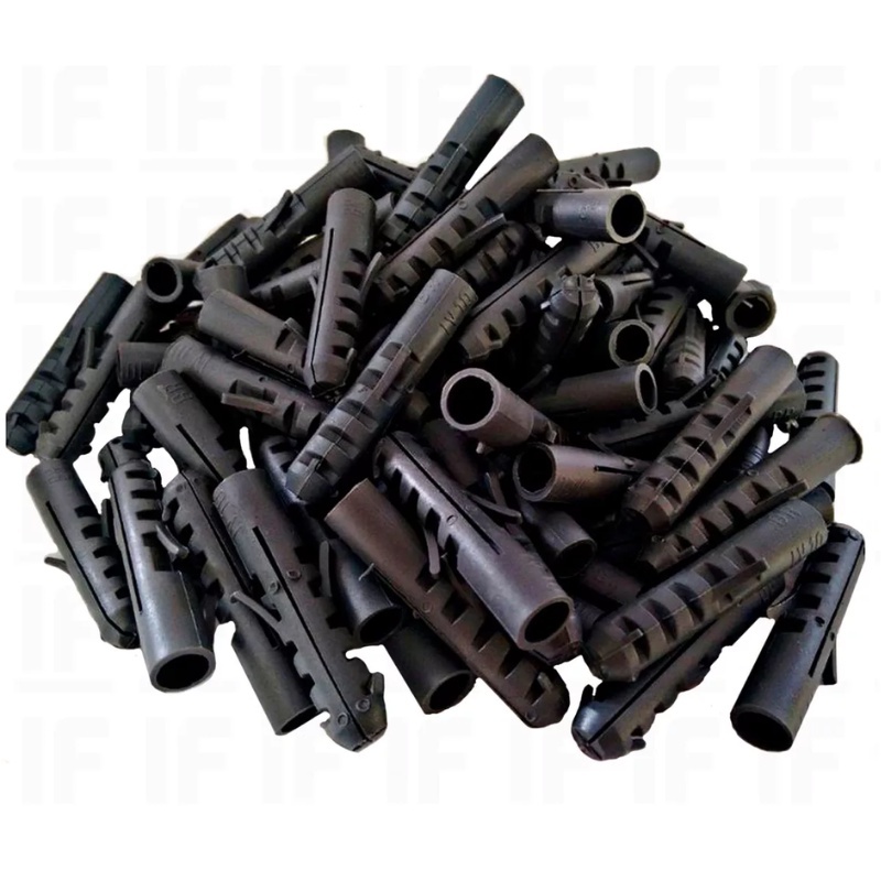 Kit 100, 500 Unidades Bucha Plastica 8mm Sem Anel S/Anel Nº8