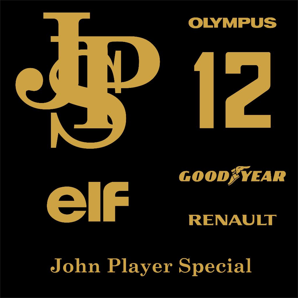 Kit Adesivos Lotus Jps John Player Special Ouro Grande Unitário