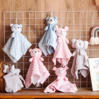 Naninha Com Porta Chupeta Soft Plush Antialérgico Extra Macio 28x28 cm 100% Algodão em Oferta na Shopee