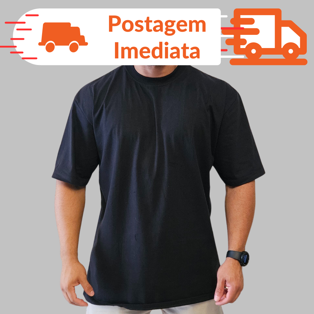 Camiseta Oversized Streetwear Masculina de algodão Premium penteado