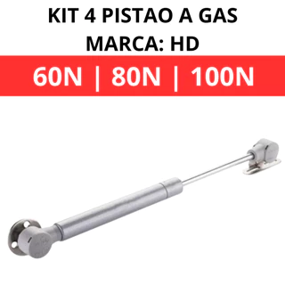 Pistao a gas que abre p/ cima p/ portas de armario e moveis c/4un