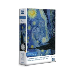 Quebra-Cabeça Puzzle A Noite Estrelada –Vicent Van Gogh 500 peças Nano – Toyster