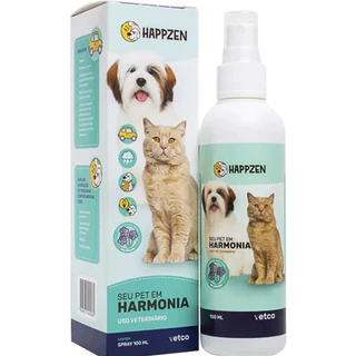 Spray Happzen Para Cães E Gatos Vetco 100ml