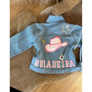 Kit 10 letras + 5 figuras Chapeu Boiadeira Cowtry Peão Patch Termocolante Adesivo Bordado