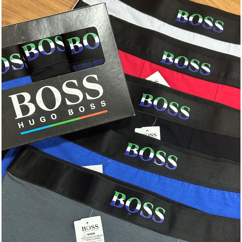 Kit 3 Cuecas Boxer Linha Premium HB Em Promoção