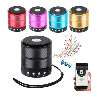 Mini Caixinha De Som 887 Bluetooth Portátil USB Mp3 Pen Drive Falante