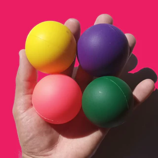 Bolinha Anti-stress Lisa/ kit com 4 Bolas para fisioterapia e brinquedo de recreação