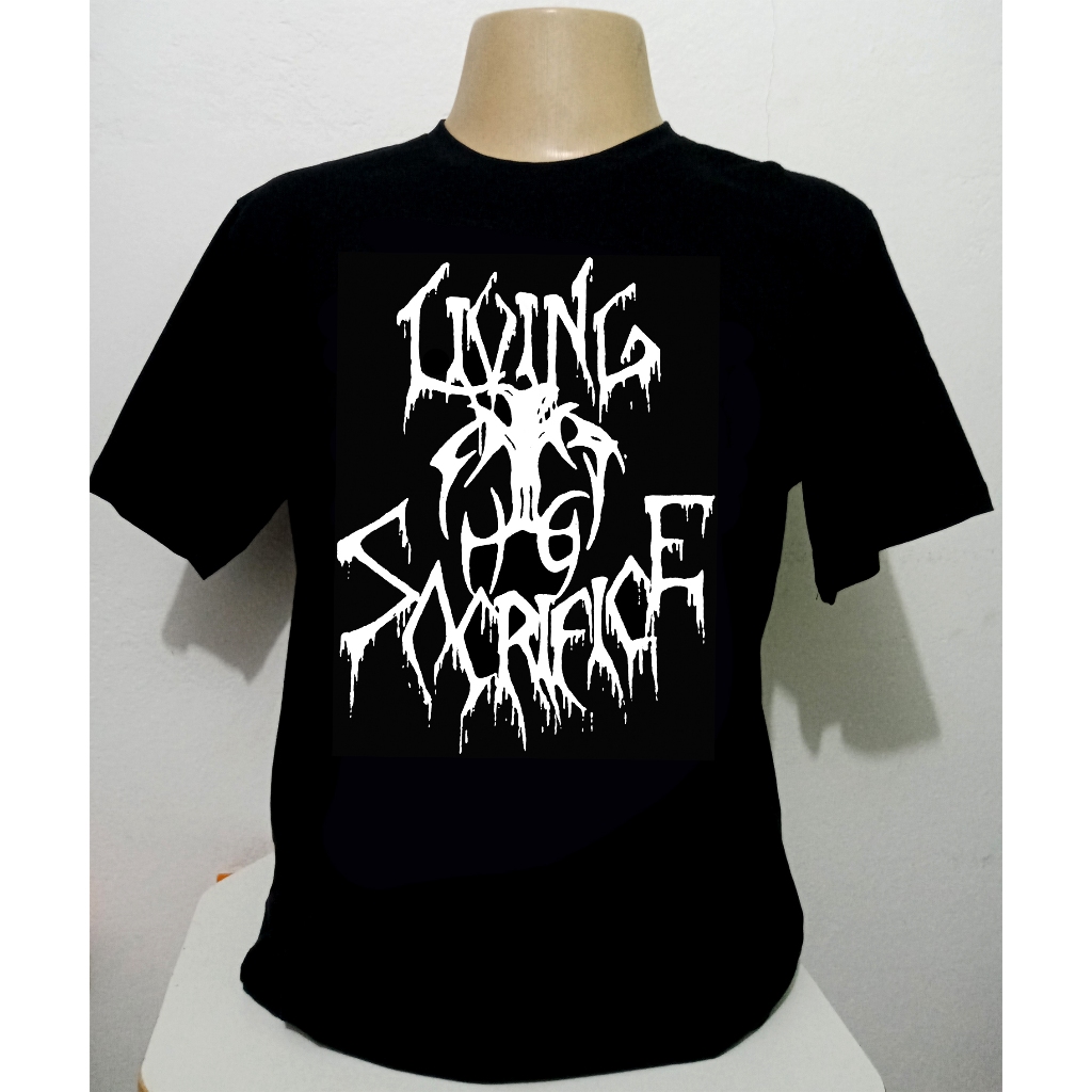 Camiseta Living Sacrifice Old Logo Classic Thrash Metal Band EXCLUSIVA |  Shopee Brasil