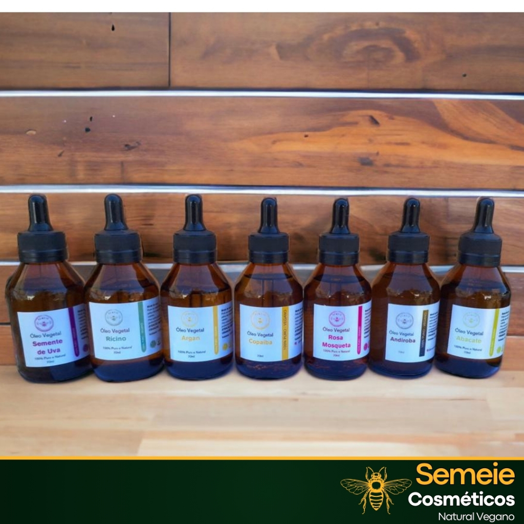70ml Óleo Vegetal Natural 100% Puro.