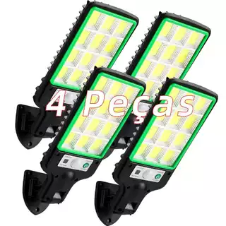 3200w Luz Solar Externa com Sensor de Movimento, LED Transparente e Controle Remoto