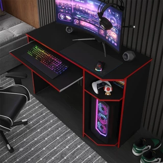 Mesa Gamer Escrivaninha Computador com Suporte para CPU - Pro Decor