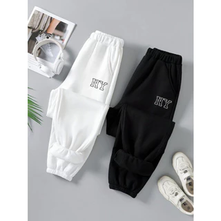 Calça de Moletom Unissex Feminino e Masculino Leve Calças Largas NY Softwear