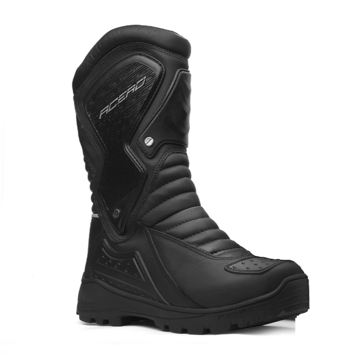 Bota acero shops motociclista cano longo