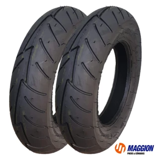 Par Pneus Dianteiro e Traseiro Maggion 350-10 - (90/90-10) Street Sport Suzuki Burgman
