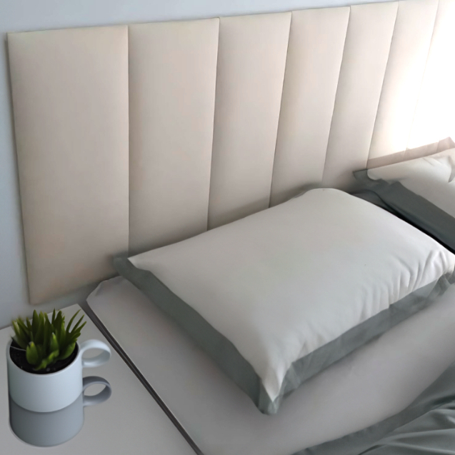 Kit 7 Cabeceiras Estofada Modular Cama Box Casal Adesivo | Shopee Brasil