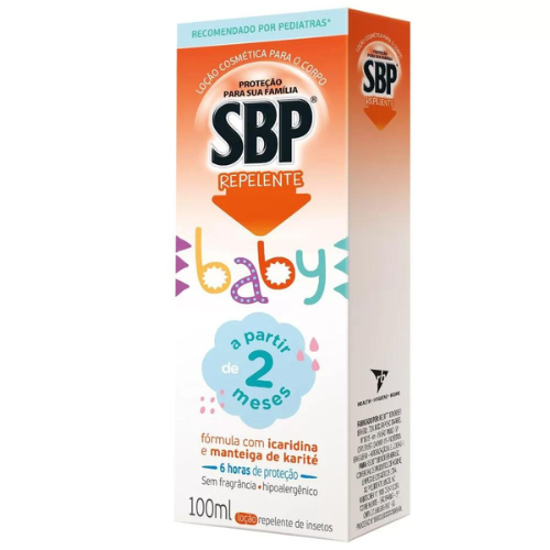 Repelente OFF Baby 117 ml Bebê 3 Meses ou SBP Baby 100 ml 2 Meses ...